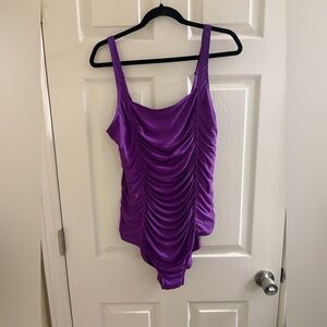 Purple Swimsuit - One-Piece - Roots Swim - Size 14